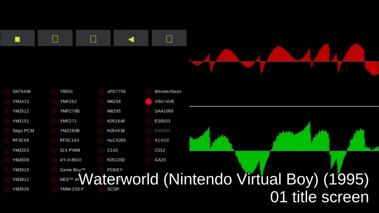 Waterworld (Nintendo Virtual Boy) track 01 title screen YouTube