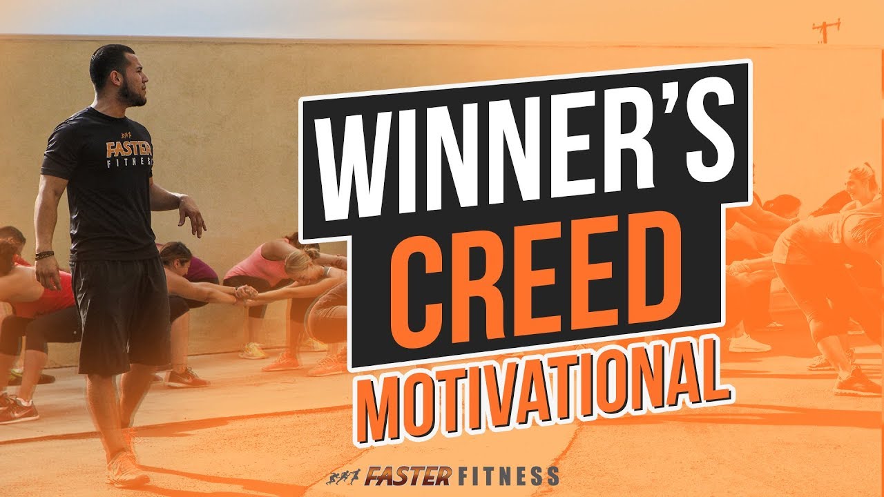 Faster Fitness: The Winner's Creed (MOTIVATIONAL!) how to burn fat and gain muscle