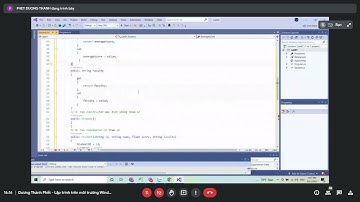 Lập trình trên môi trường windows #5 | Bài tập OOP C#