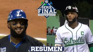 Resumen: Tigres del Licey vs Estrellas Orientales Serie Final (25/01/2024)