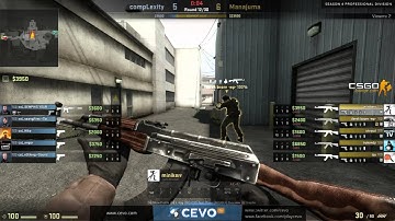 CEVO-Pro CS:GO Season 4: CompLexity vs. Manajuma - Week 3:1 on de_nuke