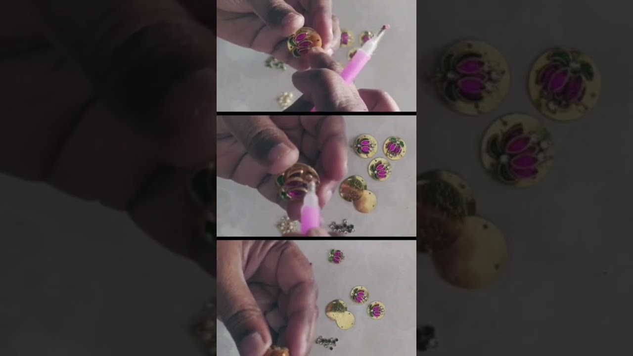 SR CRAFTING TALESS - 3D PINK LOTUS HAIR PINS 