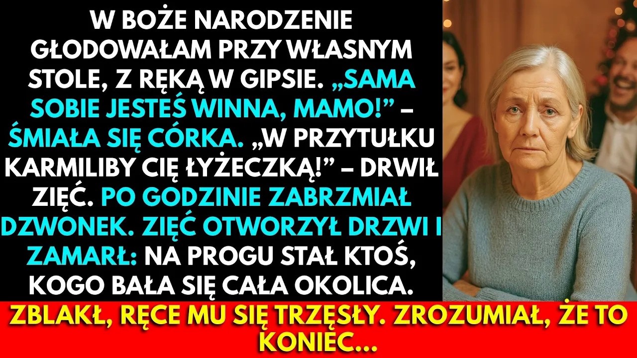 Ogarnęłam ręką stół, próbując podnieść widelec, a nikt nawet nie drgnął, żeby mi pomóc. Siedziałam przy świątecznym stole jak na własnym pogrzebie, patrząc, jak córka, zięć i wnuk zajadają...
