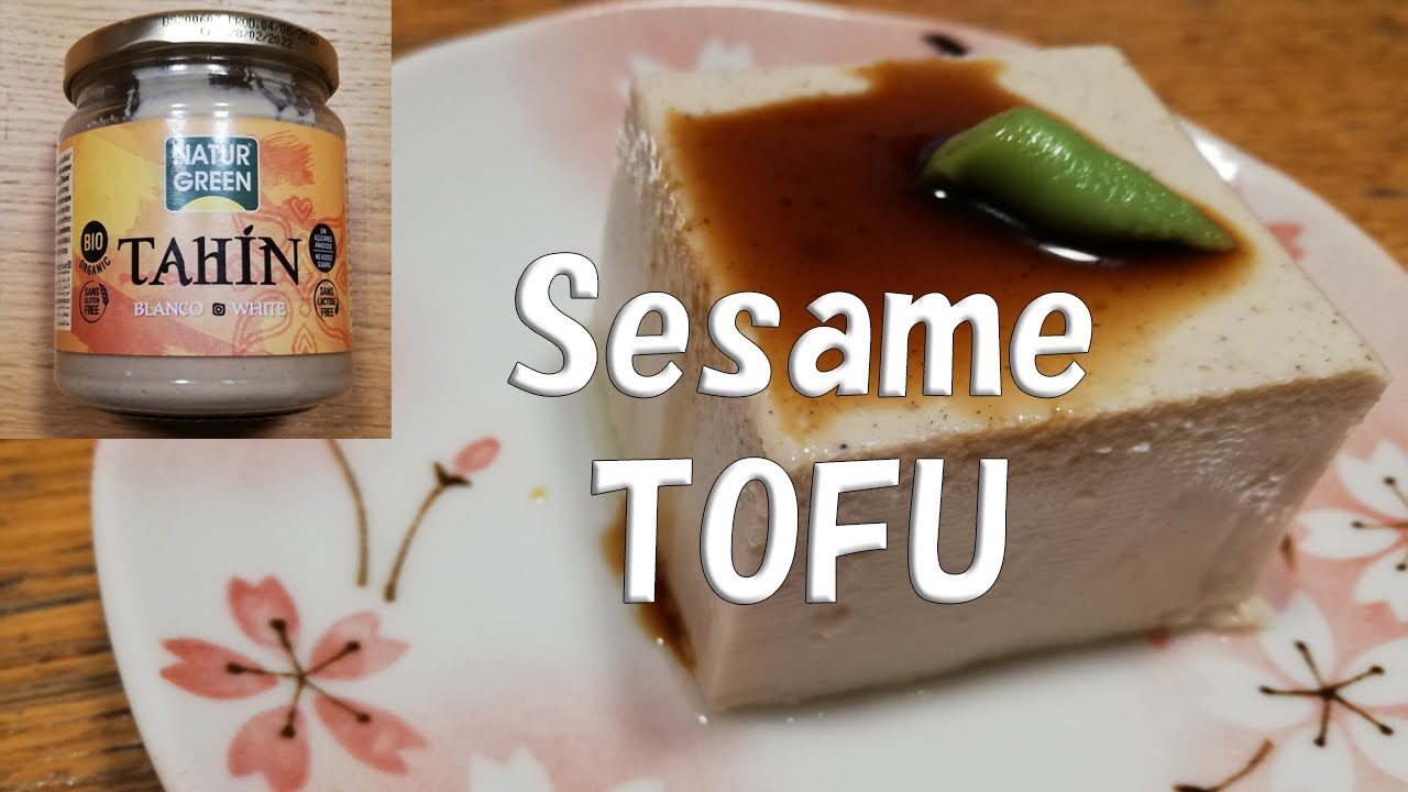 【Homemade TOFU】2step with tahin and gelatine / 2pasos con tahín y