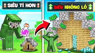 KHANGG BEDWARS THỬ THÁCH 24H BIẾN MỌI THỨ SIÊU TÍ HON TRỞ THÀNH SIÊU KHỔNG LỒ ?? *NOOB TEAM THI XÂY