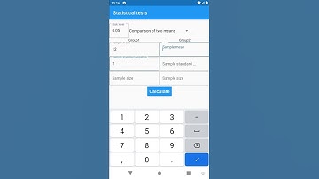 Statistical tests: The comparison of two means