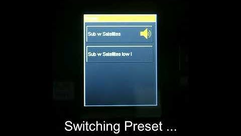 DSP Power amplifier PPA: Display Introduction