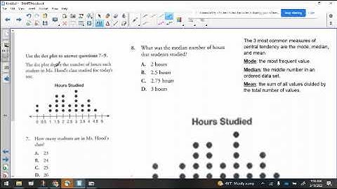 Finding the Median Using a Dot Plot #7-9 Help L34