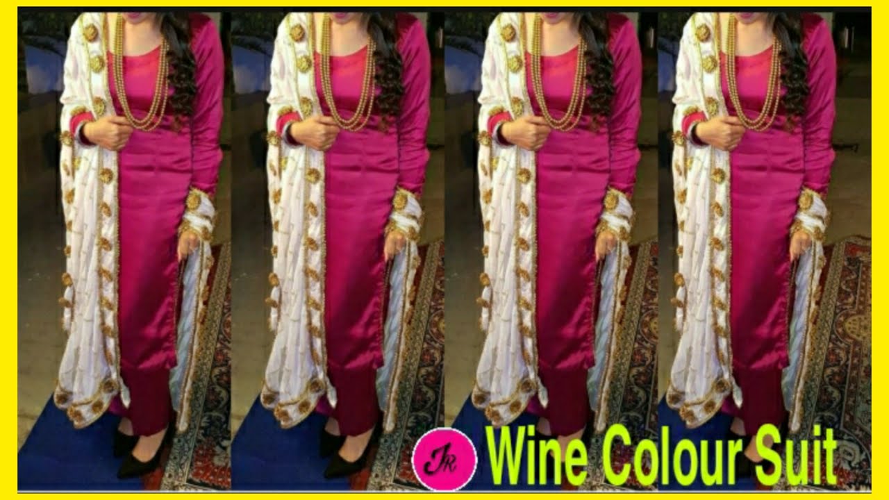Wine colour gown with koti for woman and girls.wedding and party wear set  for woman