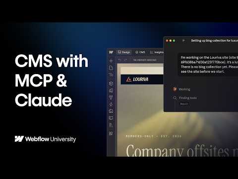 Webflow CMS with MCP & Claude