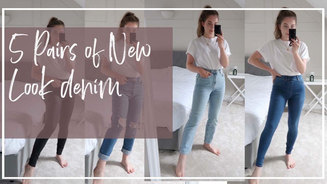 TRYING OUT 5 PAIRS OF NEW LOOK JEANS YouTube
