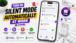 How to Turn ON Silent Mode Automatically at Work on iPhone | iPhone Automatically Silent Kaise Kare screenshot 5