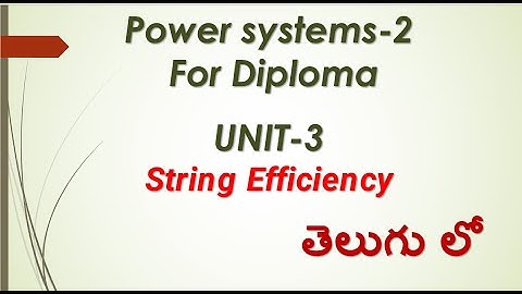 String efficiency Calculations & Problems