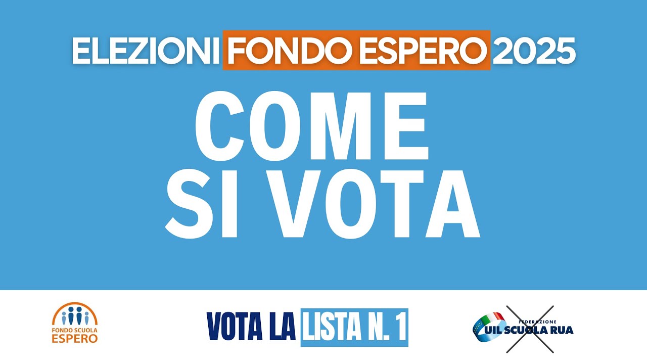 Elezioni Fondo Espero - UILSCUOLA