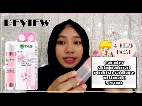 REVIEW + GIVEAWAY Garnier Sakura White Pinkish Radiance Ultimate Serum. 