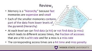 cs2810 intro to memory and caching part 2