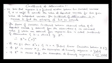 Std 12th Ch-3 Regression- Part 6 (Coefficient of determination) By Sameer Dhabalia
