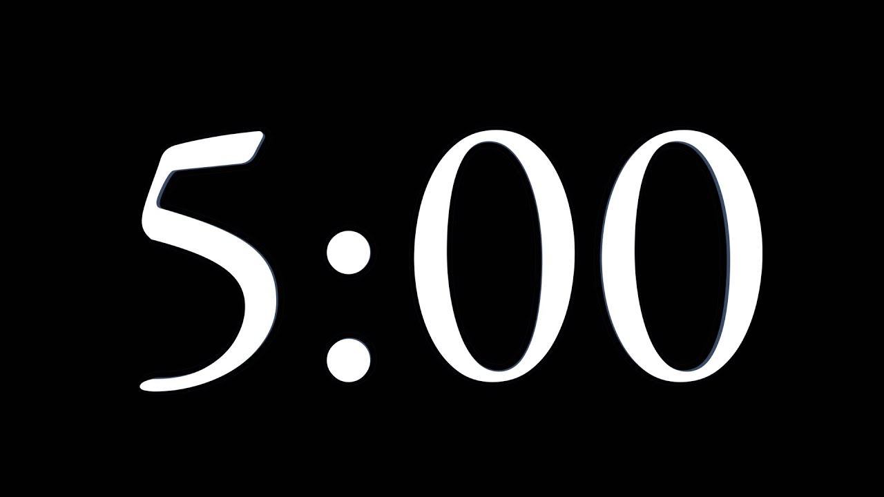 5-minute - light beep - solid black