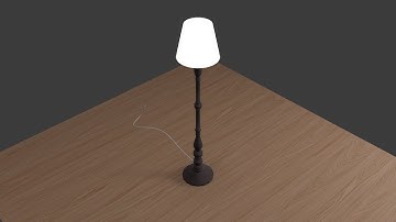 How To Model a Standing Lamp In Blender 3D