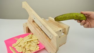 HOW TO MAKE BANANA CHIPS SLICER , YOU CAN MAKE IT AT HOME
