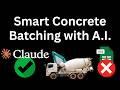 I Built an AI Concrete Batching App in One Prompt — Here's What Happened