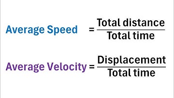 Physics: How to Calculate Average Speed and Average Velocity