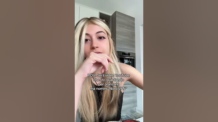 POV. Sei il video Youtube che sto guardando