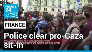 Police enter top Paris university to clear pro-Gaza sit-in • FRANCE 24 English