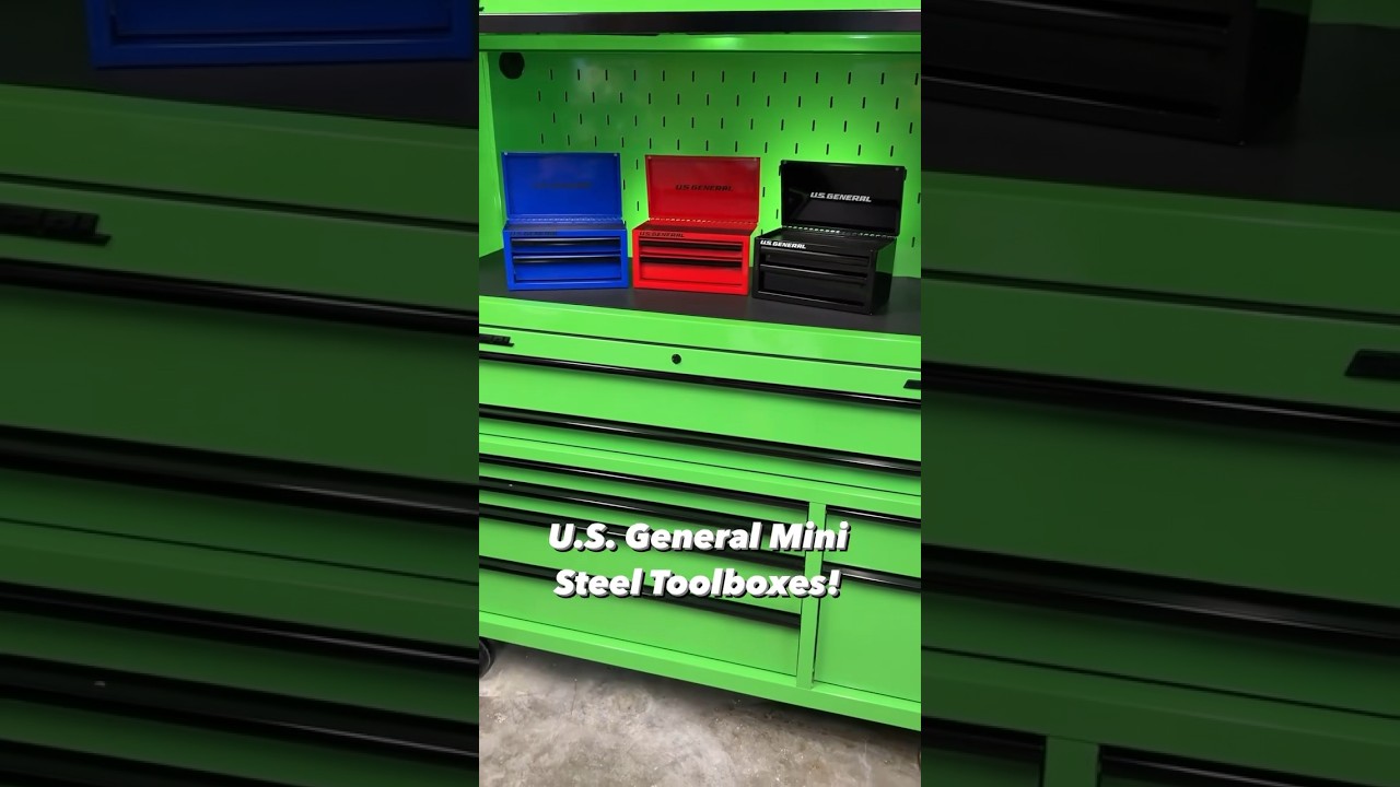 Mini Steel Toolbox, Red