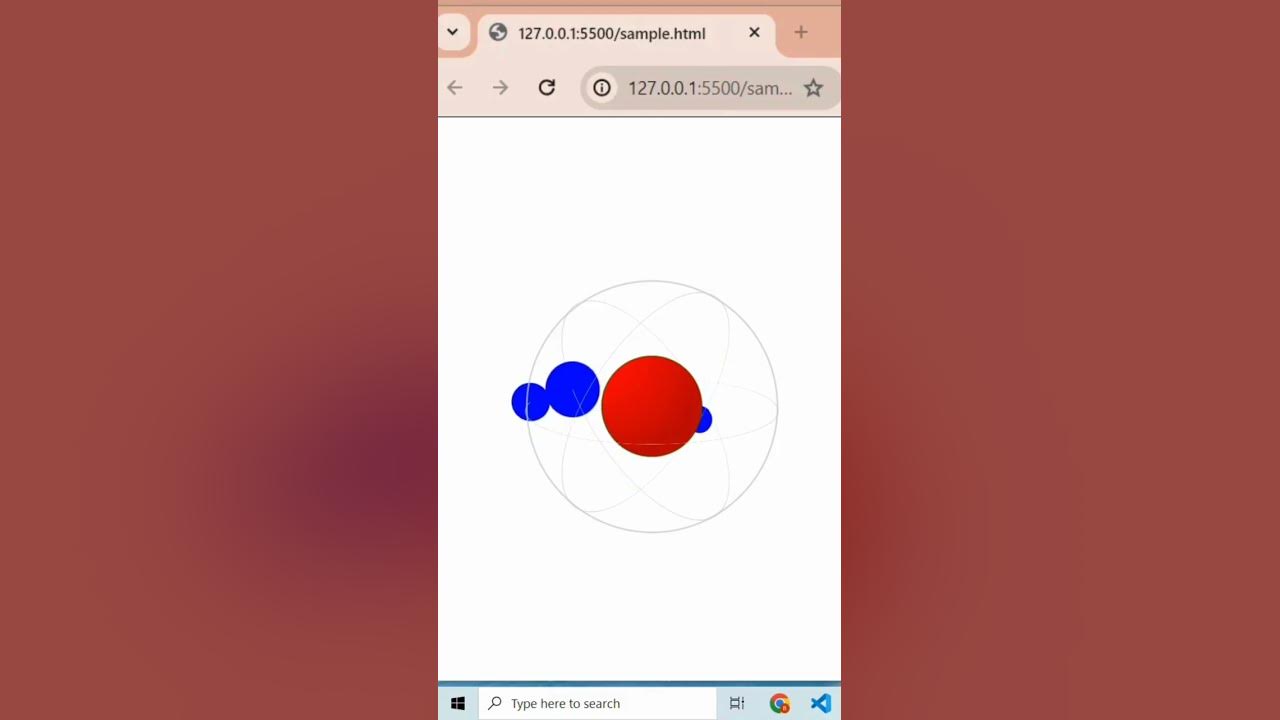 Create a Mesmerizing Animated Atom Orbit with HTML and CSS! #shorts # ...