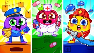 📦🏠 Cardboard House! Learn Occupations 👩🚒✨VocaVoca 🥑 Karaoke Kids Songs & Nursery Rhymes