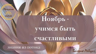 видео: Ноябрь - учимся быть счастливыми | точка опоры в вас!  #пробуждение #материализациямыслей #прогноз картинка: Ноябрь - учимся быть счастливыми | точка опоры в вас!  #пробуждение #материализациямыслей #прогноз