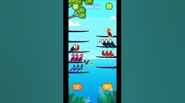 Bird Sort Puzzle Level 166 Gameplay Android IOS
