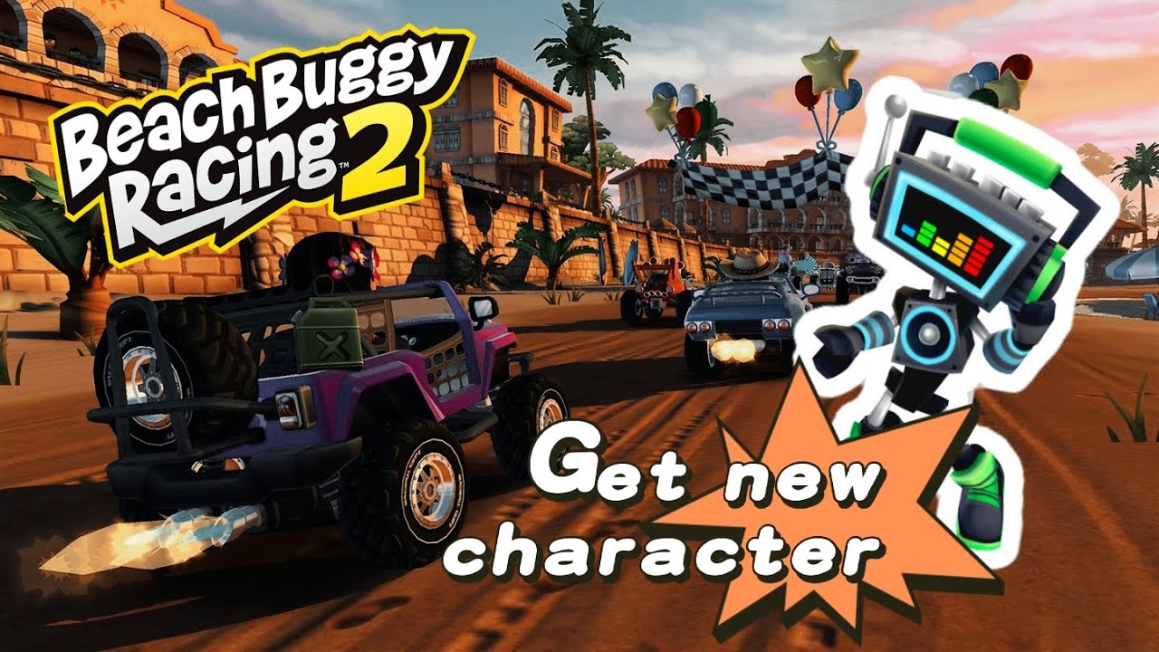 Got a new character, Beatbot!! Beach buggy racing 2 - YouTube