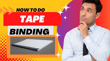 How To Do Tape Binding