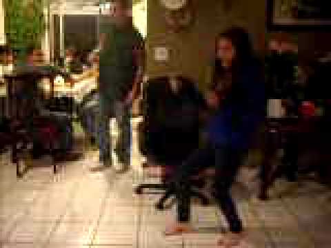 Jasmine dancing to Soulja boy at my cousin's house