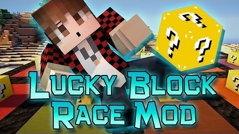 FUN Minecraft: Lucky Block Race! Modded Mini-Game w/Mitch & Friends!
