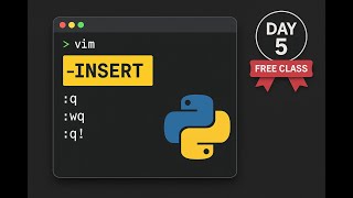 Day 5 Linux Class | Vim Basics + Python Installation Guide #lyfofvipin #linuxtraining