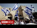 Jerusalem tensions high ahead of Israeli youth Flag March - BBC News