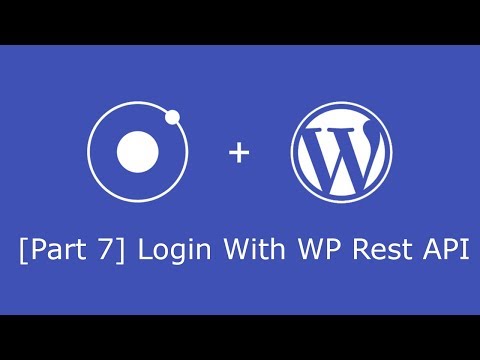 Wordpress Rest API and Ionic 3 CRUD [7] - Auth Login with WP Rest API