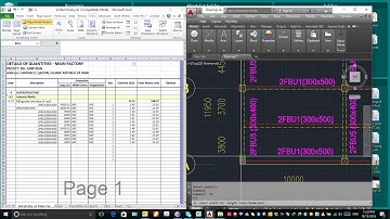 how to take off beam quantities automatically from autocad to excel