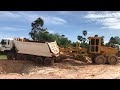 ឡានដឹកដីជាប់ផុង - dump truck stuck in mud and recovery