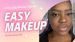 EASY EVERYDAY MAKEUP: ORANGE SHIMMER EYESHADOW & NUDE LIP | SUBSCRIBE FOR MORE
