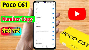 how to copy contacts poco c61, poco c61 number copy kaise karen