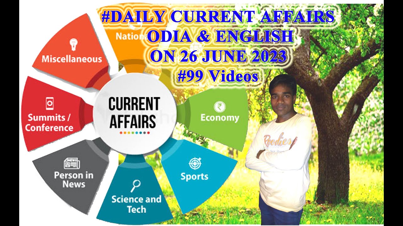 #daily CURRENT AFFAIRS ODIA & ENGLISH ON 26 JUNE 2023 - YouTube