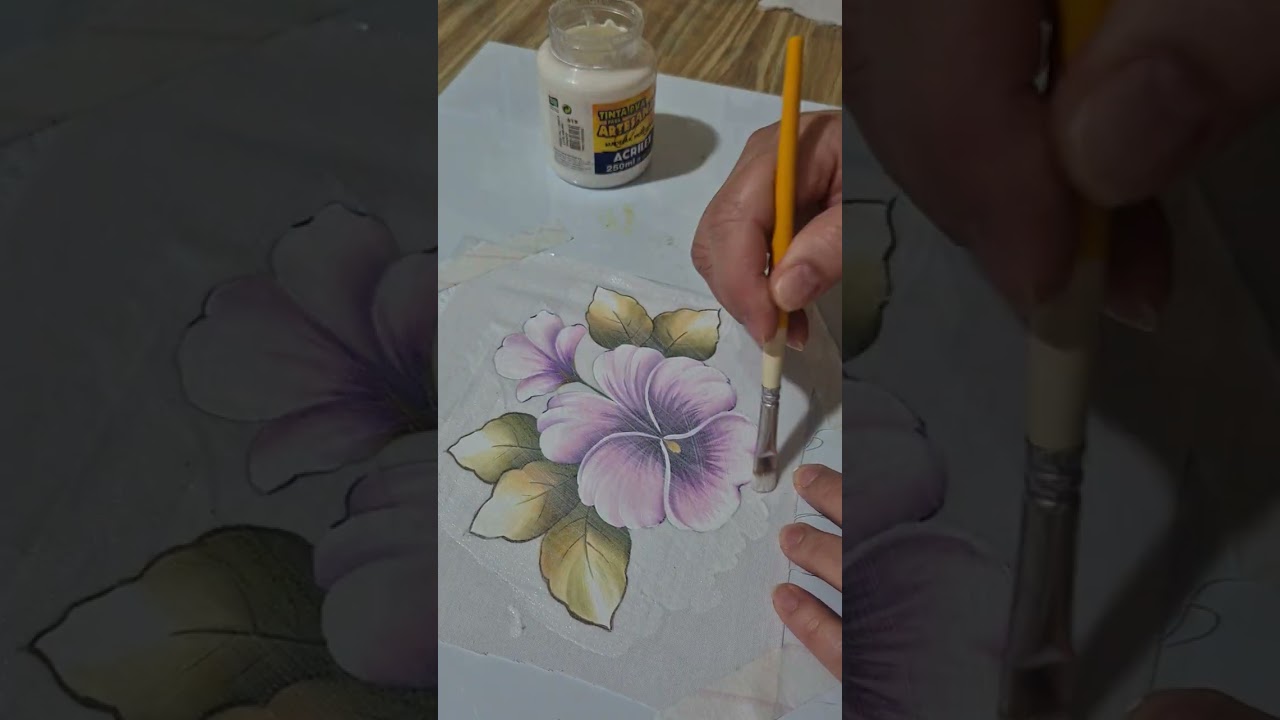 Decoração de potes!!  Pintura em tecido.       1ª aula!!!