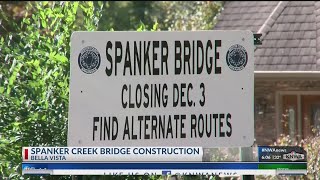 Spanker Creek Bridge Closed for Replacement Construction (KNWA)