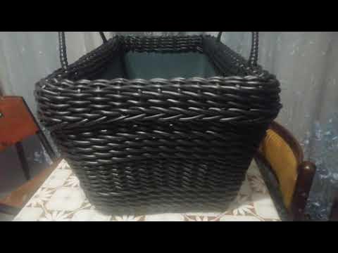 Как сделать дровницу из ротанга? Туториал - YouTube