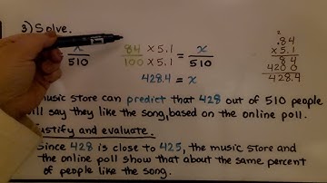 7th Grade Math 12.4c, Making a Quantitative Prediction