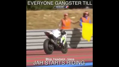 Jah riding the bike to assert dominance